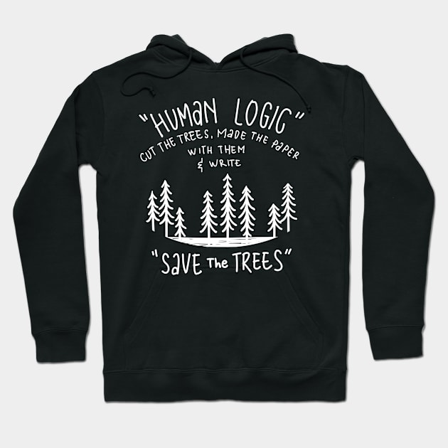 Human Logic Jokes Hoodie by SemutHitam